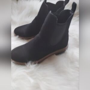 Kensie Black Lace Up Boots